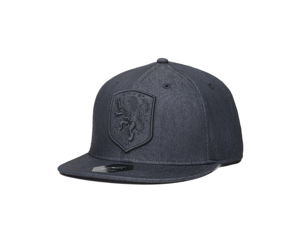 Netherlands Black Denim Snapback Hat